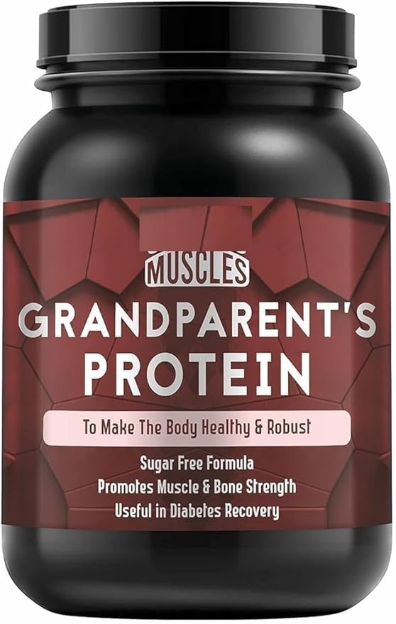 Protein Powder Supplement for Grandparents Senior Citizens | Protein Powder for Elders 40+ &amp Old Age Men &amp Women | 1KG