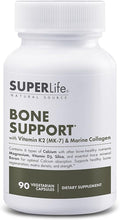 Bone Support with Calcium Vitamin D3 &amp K2 (MK-7) Magnesium Marine Collagen &amp Sea Trace Minerals | Supports Bone Density &amp Strength Improves Mineral Absorption - 90 Capsules