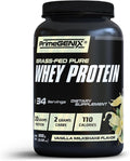 Grass-Fed Whey Protein Powder - 34 Servings of Vanilla Protein Powder with Zero Sugar Supports Healthy Metabolism Helps Maintain Energy &amp Supports Physical Performance During Workouts