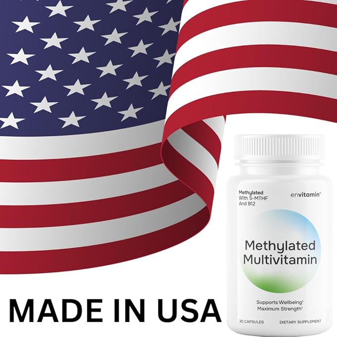 Methylated Multivitamin Multimineral Complex with L Methylfolate Methylated B12 5-MTHF Inositol and Lycopene