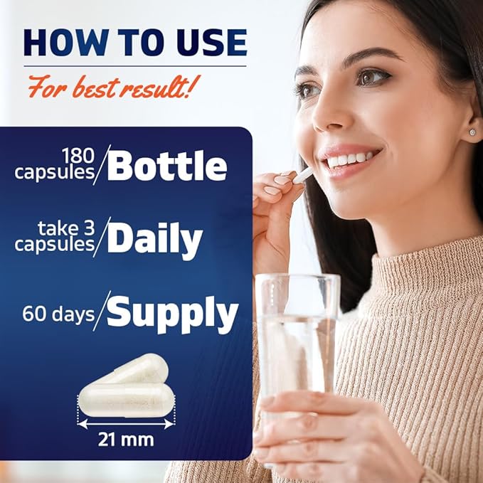 Vitamatic 2 Pack - Magnesium Taurate 1500mg per serving - 180 Vegetarian Capsules (Provides 300 mg of Elemental Magnesium) - Added B6 for Maximum Absorption - Supports Muscle Joint and Heart Health*