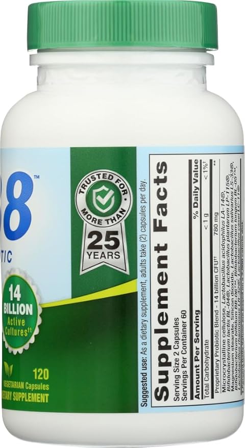 Now Pb 8 Pro-biotic Acidophilus Tablets Vegetarian 120-count Bottle