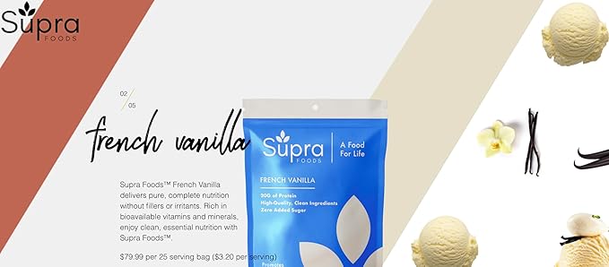 Elemental Nutrition Super Food Formula - Nutrient Dense - Prebiotic - Zero Added Sugar - Easily Digestible - Delicious Flavors - Superfood - No Artificial Colors (25 Servings Vanilla)