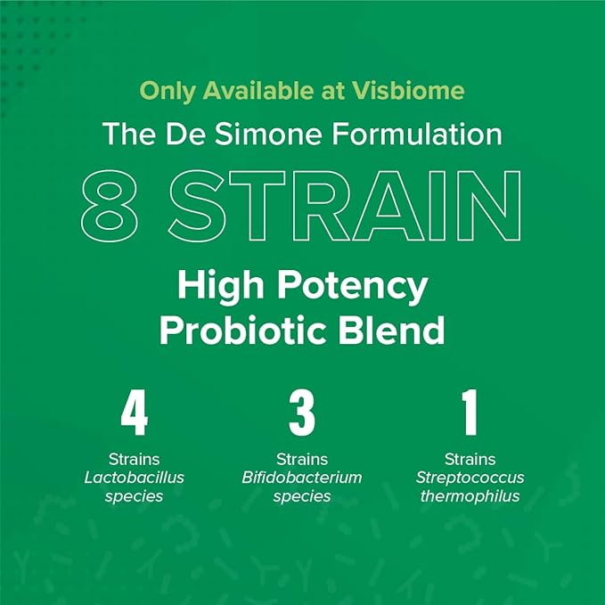 Visbiome® GI Care - High Potency Probiotic - 112.5 Billion CFU Live Probiotics Original De Simone Formulation Made in USA 240 Capsules.
