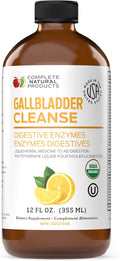 Complete Natural Gallbladder Complete - Liquid Supplement for Gallbladder Support Liver Cleanse and Digestive Health with Apple Cider Vinegar Turmeric Beet Digestive Enzymes Milk Thistle - 12oz