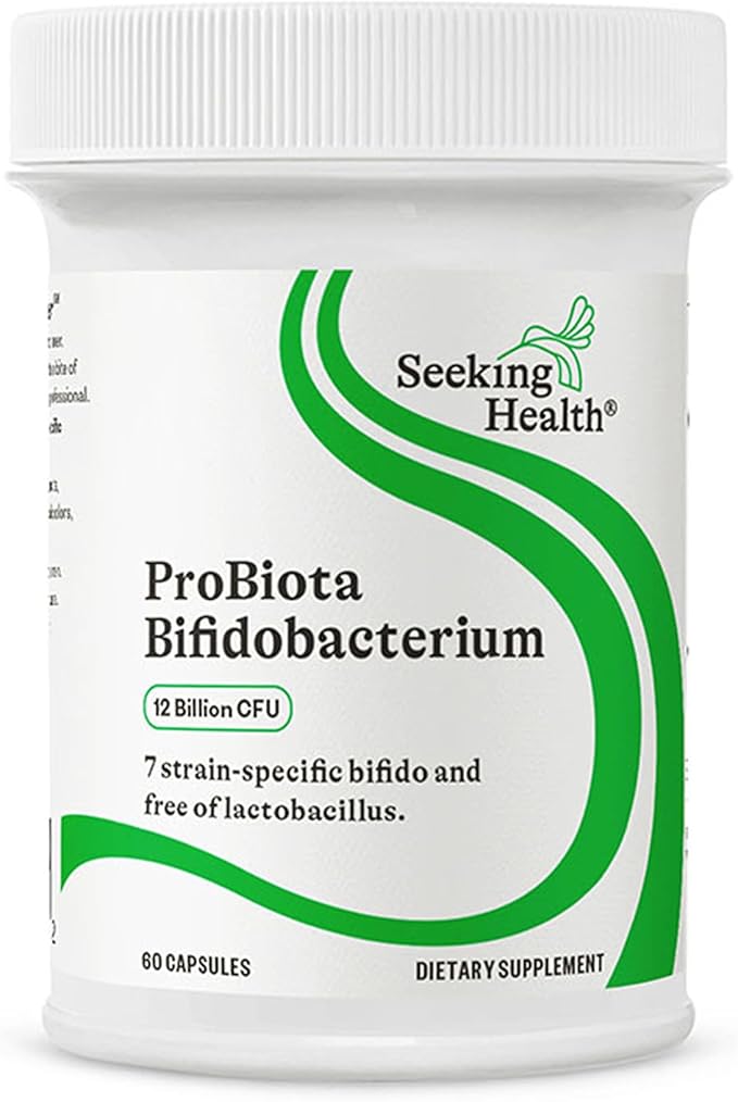 Seeking Health ProBiota Bifidobacterium 60 Capsules Probiotic Supplement for Digestive Health Bifido Only Vegan- and Vegetarian-Friendly Supports Colon Health and Immune System*