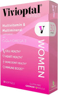 Vivioptal Women 30 Capsules CoQ10 &amp Omega-3 Multivitamin &amp Multimineral Gluten Free German Formula