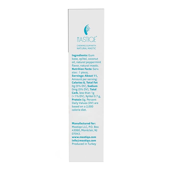 Mastiqe Sugar Free Hard Chewing Gum with Natural Mastic (Peppermint)