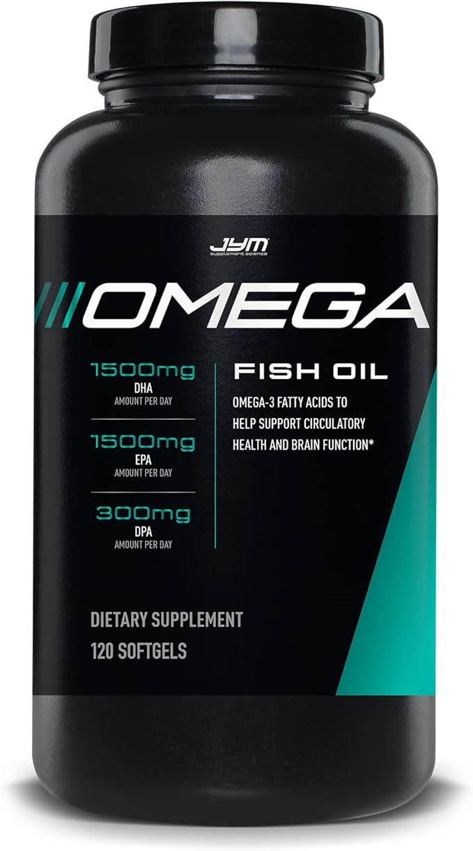 Omega JYM Fish Oil 2800mg &amp Post JYM Fast Carbs for Muscle Growth &amp Recovery