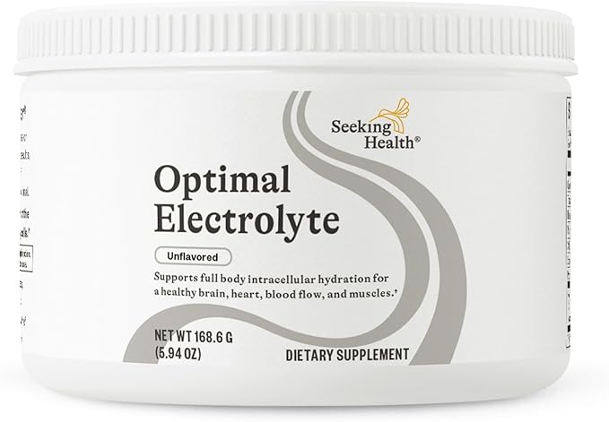 Seeking Health Optimal Electrolyte Powder Unflavored Healthy Energy and Endurance Support Promotes Hydration and Healthy Muscles Vegan and Vegetarian (30 Servings)*