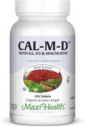 4-in-1 Calcium 1000mg with Vitamin D3 - Calcium Supplement for Women and Men with Vitamin K2 D3 1000 IU - Extra Strength Calcium Citrate for Bone and Heart Support (120ct)