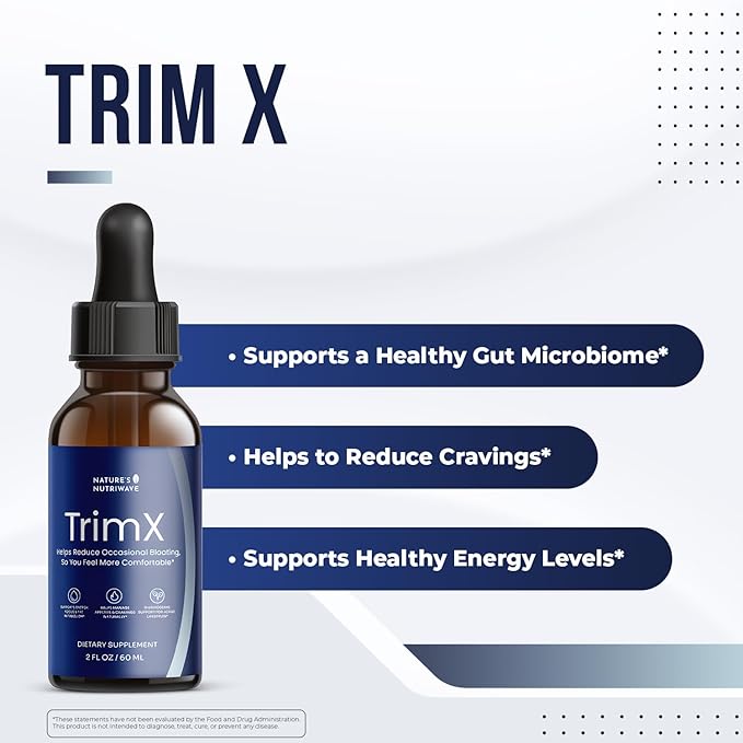 TrimX – Daily Liquid Botanical Supplement with Maca Green Tea Extract African Mango Raspberry Ketones &amp 20+ Herbal Ingredients – Non-GMO Stimulant-Free Formula – 2 fl oz (60 mL) 3 Month Suppl