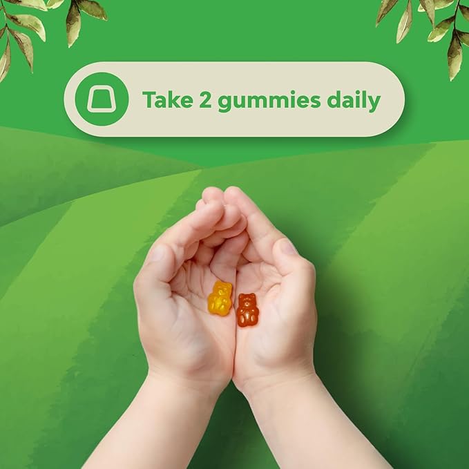 Bundle of Kids Magnesium Gummies - Supplement for Nerve Health Muscles &amp Healthy Heart Support and Plant Based Kids Multivitamin Gummies - Multivitamin for Immunity Support with Vitamins A C D3