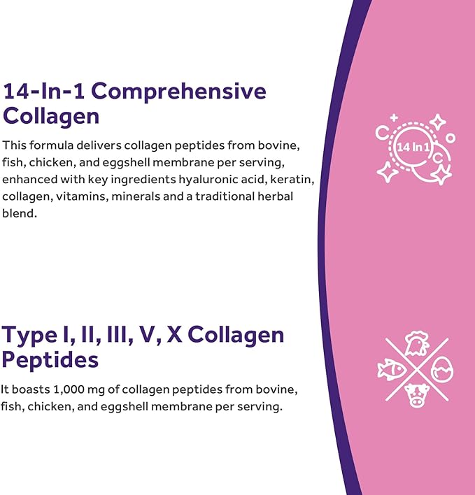 Doctor's Recipes Women’s Probiotic &amp Collagen Complex Bundle Digestive Vaginal &amp Urinary Health Hair Nails Skin Health Delayed Release Probiotic Capsules 60ct &amp Collagen Complex Caps