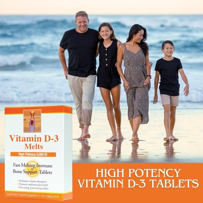 Dr Newton's Naturals Vitamin D3 Fast Melting Tablets and CalMax Gold Powder Drink Mix Bundle