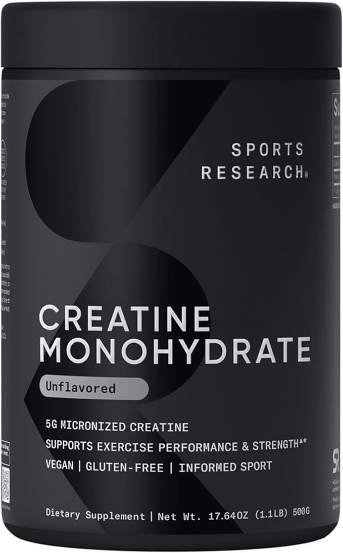 Sports Research® Recovery Pack - L-Glutamine Creatine Monohydrate and Whey Protein to Improve Performance &amp Strength and Support Workout Recovery