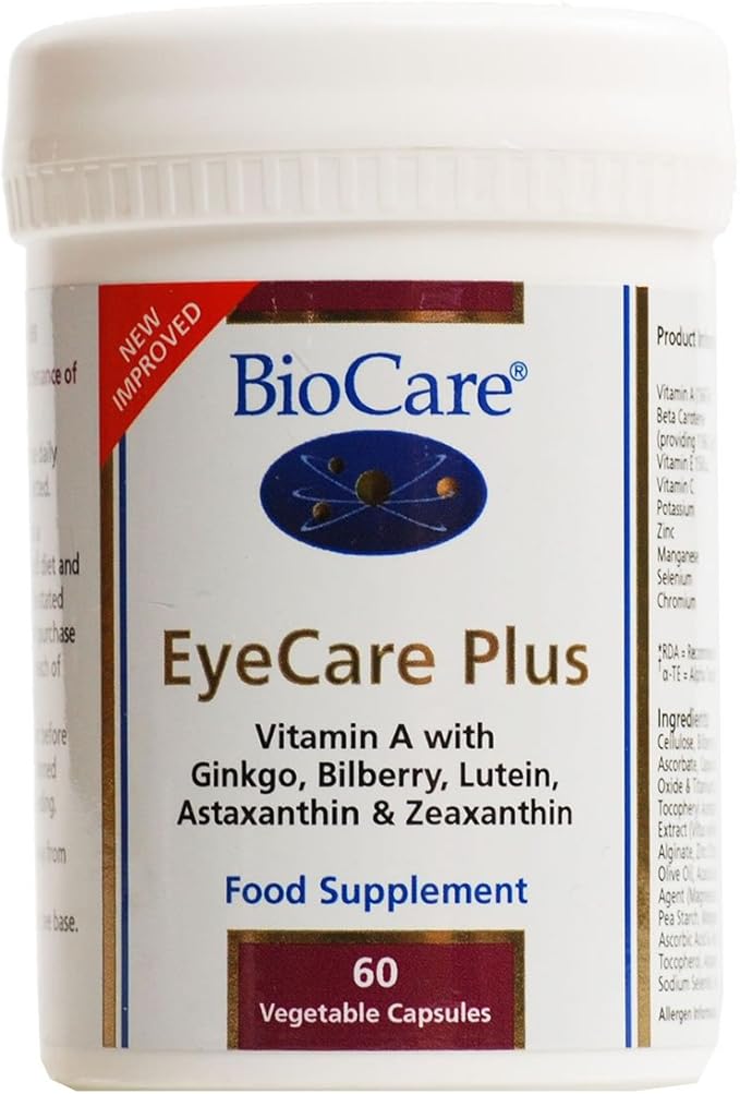 (6 Pack) - Biocare - EyeCare Plus | 60 Vegicaps | 6 Pack Bundle