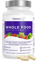 Whole Food Multivitamin for Men (120 Vegetarian Capsules) – Men’s Daily Multivitamin with Calcium Magnesium Selenium and Essential Vitamins A B6 C D3 E and More