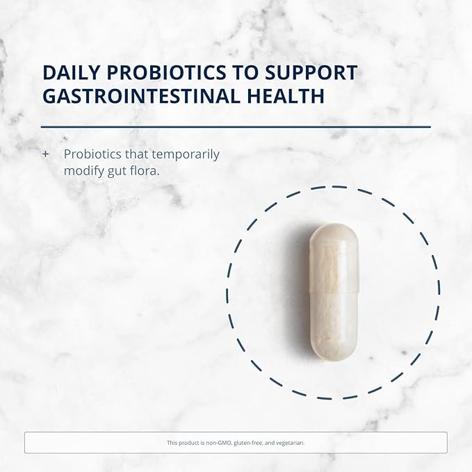Metagenics UltraFlora Balance Probiotic - Shelf-Stable Daily Gut Health Supplement for Digestive &amp Immune Support* - Non-GMO &amp Gluten-Free - 60 Capsules