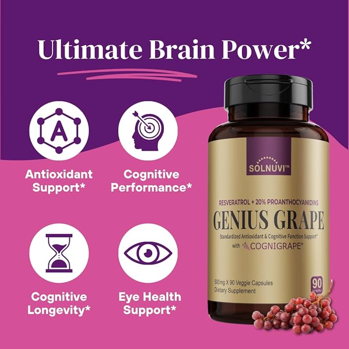 All in One C3G Bundle - Morosil &amp Resveratrol Complex with Clinically Tested Cognigrape Red Grape Extract - Metabolism Brain Health Wellness Support - Non-GMO Gluten-Free Vegan Supplement
