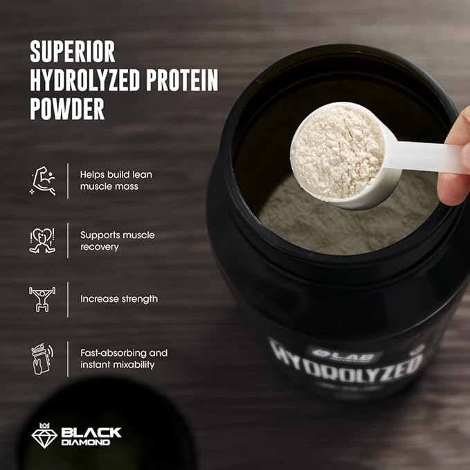 100% Hydrolyzed Whey Protein Isolate (5 Pounds Cookies and Cream Flavor) 25gr of Protein Build Muscle Lean Muscle Growth Easy Digestion Gluten Free Lactose Free Fast Absorbing.