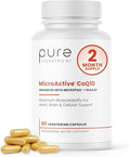 MicroActive CoQ10 Enhanced with MicroPQQ + Shilajit “Sustained Release” 60 Veg Caps | Convenient Once a Day Clinical Dose | 2 Month Supply | Vegan | Pharmaceutical Grade