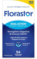 Florastor Probiotics for Digestive and Immune Health 54 Capsules Probiotics for Women &amp Men Helps Flush Out Bad Bacteria Boosts The Good with Our Strain Saccharomyces Boulardii Packaging May