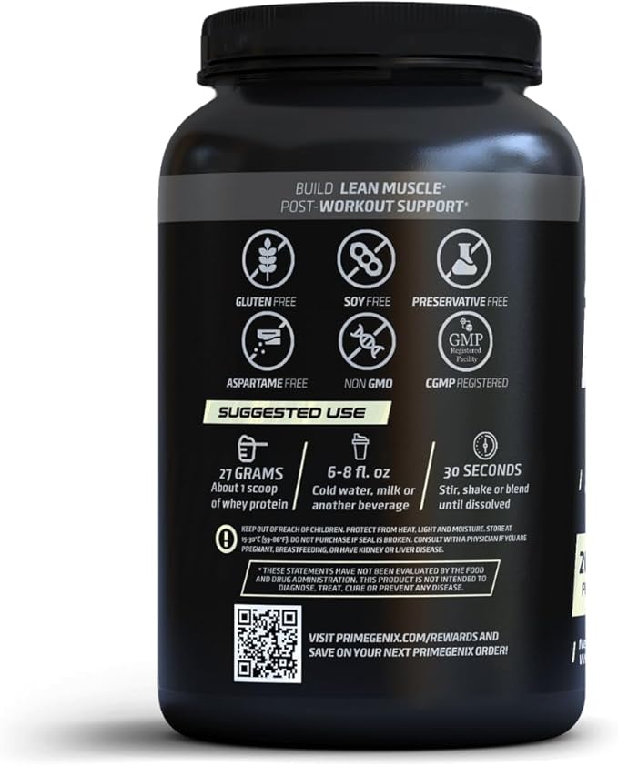 Grass-Fed Whey Protein Powder - 34 Servings of Vanilla Protein Powder with Zero Sugar Supports Healthy Metabolism Helps Maintain Energy &amp Supports Physical Performance During Workouts