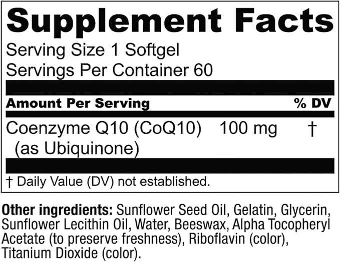 Live Conscious CoQWell - CoQ10 Heart Brain and Vascular Health Support Coenzyme Q10 Ubiquinone - 60 Softgels - 60 Day Supply