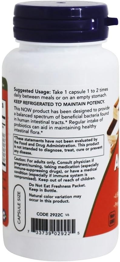 Now Foods Acidophilus 120 caps (Pack of 2)
