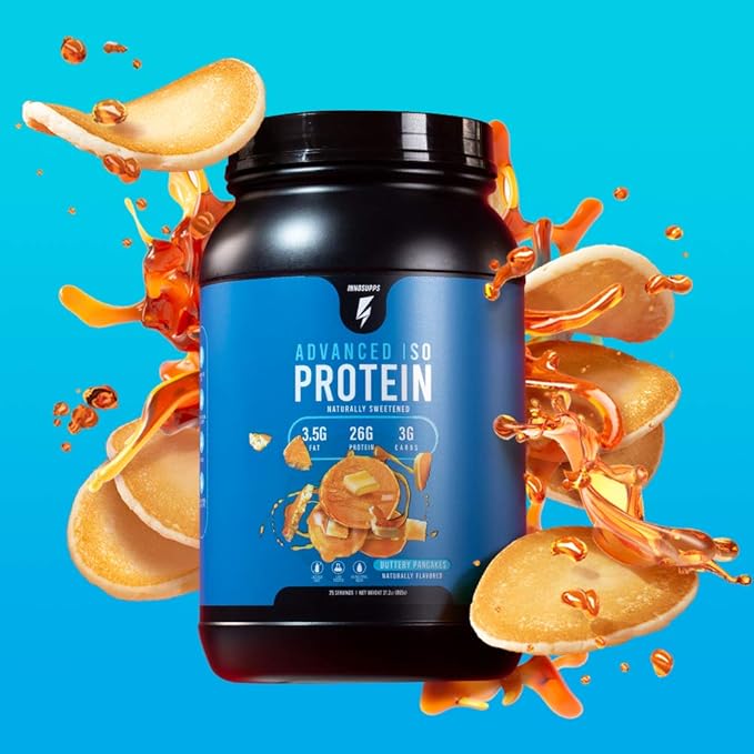 InnoSupps Advanced Iso Protein | 100% Whey Isolate Protein Powder | No Artificial Sweeteners| Low Fat Low Carbs | 25g of Protein | Hormone Free Gluten Free Soy Free | (Buttery Pancake)