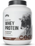 Levels Grass Fed Whey Protein Powder No Artificials 24G of Protein Chocolate Mocha 5LB