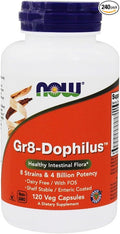 Gr 8 Dophilus - Enteric Coated 120 Vcaps by Now Foods (Pack of 4)