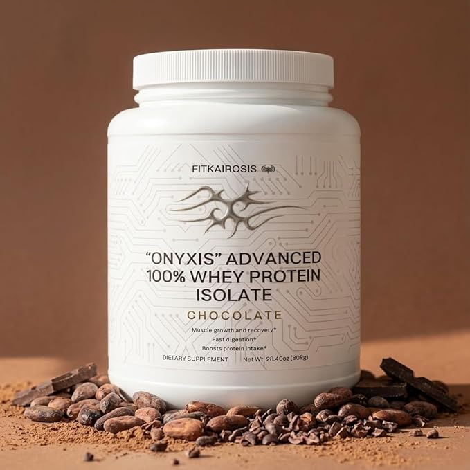 ONYXIS Advanced 100% Whey Protein Isolate – Rich Chocolate | 22g Fast-Absorbing Protein | Supports Muscle Recovery Lean Growth MCT Oil Digestive Support | Low Carb | 28.4oz (805g)