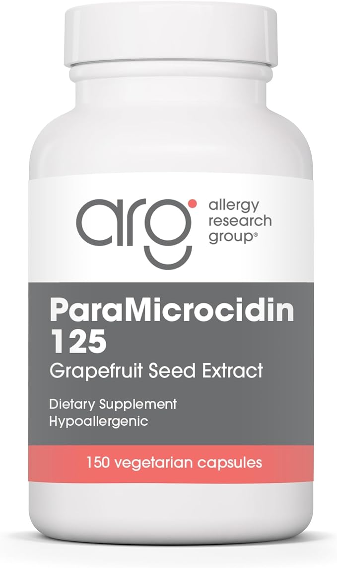 Allergy Research Group ParaMicrocidin 125 Supplement - Grapefruit Seed Extract 250mg Supports Metabolic Function Vegetarian Capsules - 150 Count