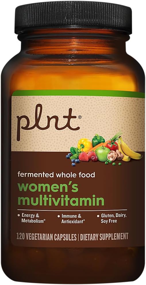 plnt Fermented Whole Food WomenaTMs Multivitamin (120 Vegan Capsules)