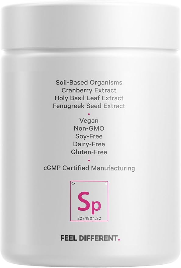Codeage Women’s Probiotics Supplement - 50 Billion CFUs - SBO Probiotics &amp Prebiotics - Cranberries - Feminine Health - Fermented Botanical Blend Whole Food Supplement - Vegan Non-GMO - 60 Capsu