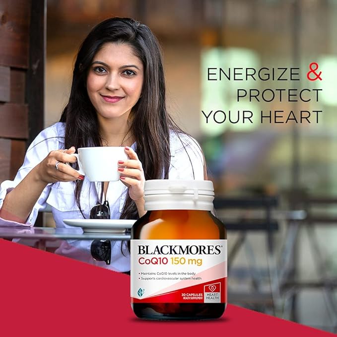 Blackmores CoQ10 | Australia's Most Trusted Vitamin Brand | Boosts Heart Health &amp Energy | High Absorption | 150mg Pack of 30 capsules