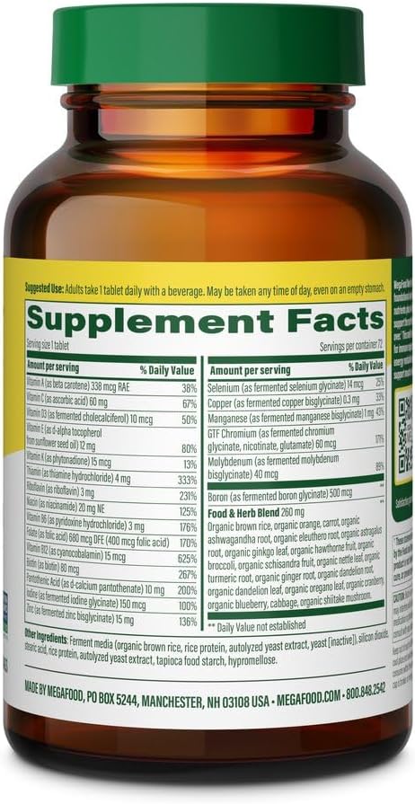 MEGAFOOD Men Over 40 One Daily 72 CT