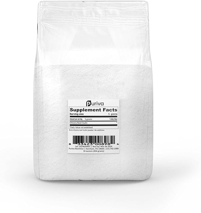 Inulin Powder from Chicory Root 1 Pound