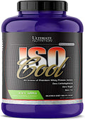Ultimate Nutrition ISO Cool Pure Whey Protein Isolate Powder - Keto Friendly - 0 Carb 0 Fat 0 Sugar - 23 Grams of Protein Per Serving 5 Pounds Juicy Apple