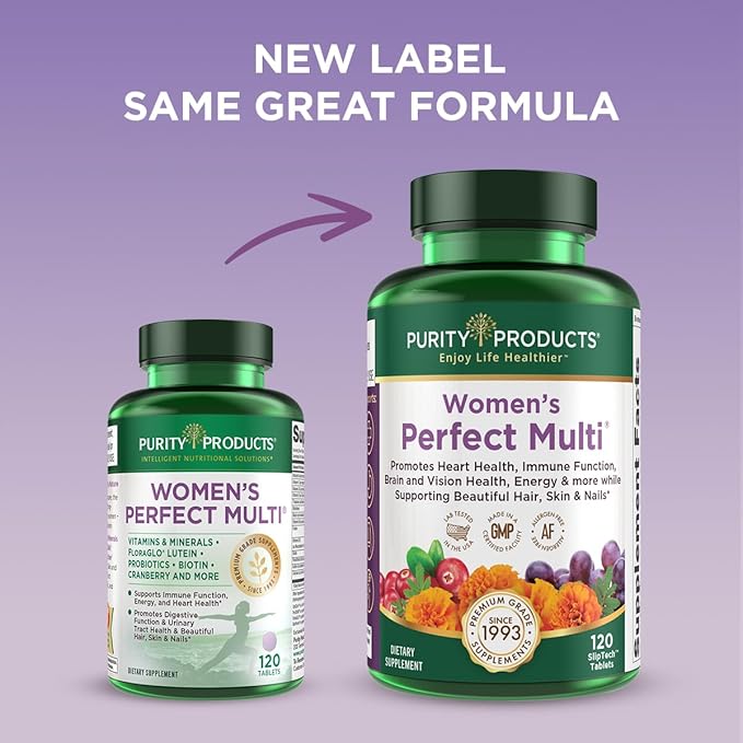 Purity Products Bundle - Women’s Perfect Multi + Flexuron Joint Formula Women's Multivitamin (Supports Urinary Tract Health Immune Bone + More) - Flexuron (Krill Oil Hyaluronic Acid + More)