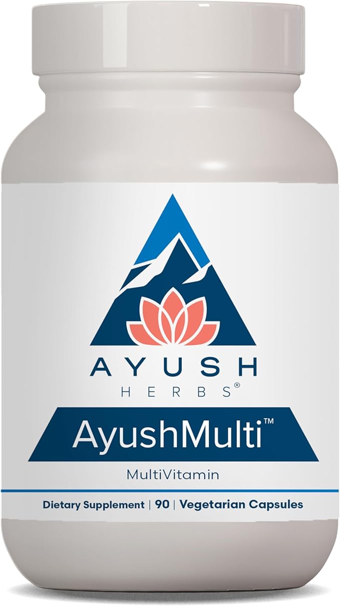 Ayush Herbs Ayush Multi - Multi Vitamin Capsules Multivitamin with Iodine &amp Zinc for Men &amp Women Daily Vitamin &amp Mineral Support for Adults - 90 Vegetarian Capsules (1 Count)