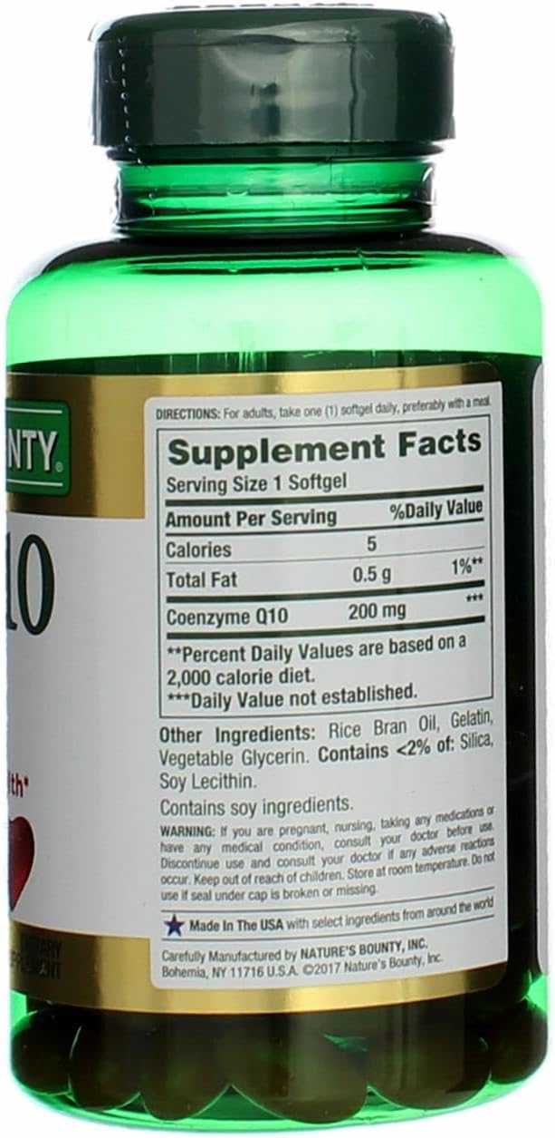 Nature's Bounty CoQ10 200 mg Q-Sorb Softgels 80 ct