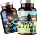 Number One Nutrition N1N Premium Men's Daily Multivitamin [Vitamins A C E D Magnesium Zinc] and Blood Circulation Supplement [8 Powerful Herbs &amp Vitamins] 2 Pack Bundle