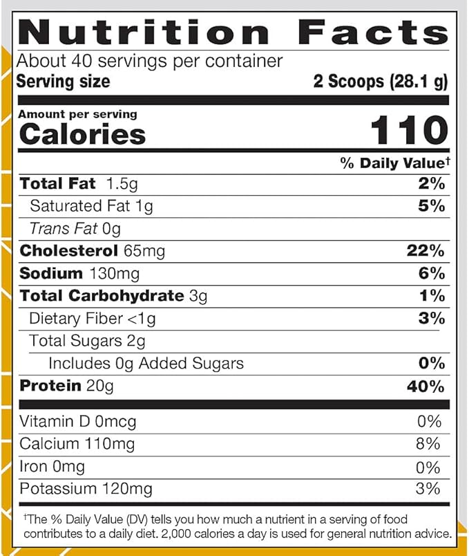 True Athlete Natural Whey Protein - Vanilla Flavor - 20g of Protein per Serving with Added Probiotics for Digestive Health 2.5 Pound Powder for Muscle Recovery and Optimal Performance