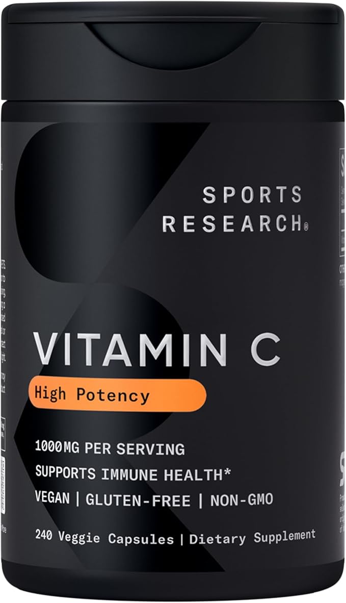 Sports Research® Vegan Multivitamins Pack - Cold-Pressed Flaxseed Oil w/ 720 mg Omega-3 + Vitamin D 5000iu &amp Mk7 Vitamin K 100mcg + High Potency Vitamin C 1000 mg Supplement
