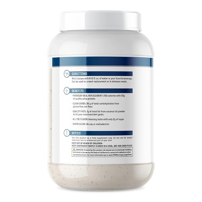 Real Meal by NutraOne - Perfect Meal Replacement Powder for Everyday Goals | Including Whey Protein Coconut Oil and Gluten-Free Oats* (Blueberry – 2.6 lbs.)