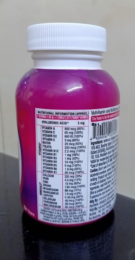 Women Multivitamin with Biotin Vitamin C &amp 21 Nutrients for Overall Health Radiance Strong Bones &amp Immunity 50 Tablets
