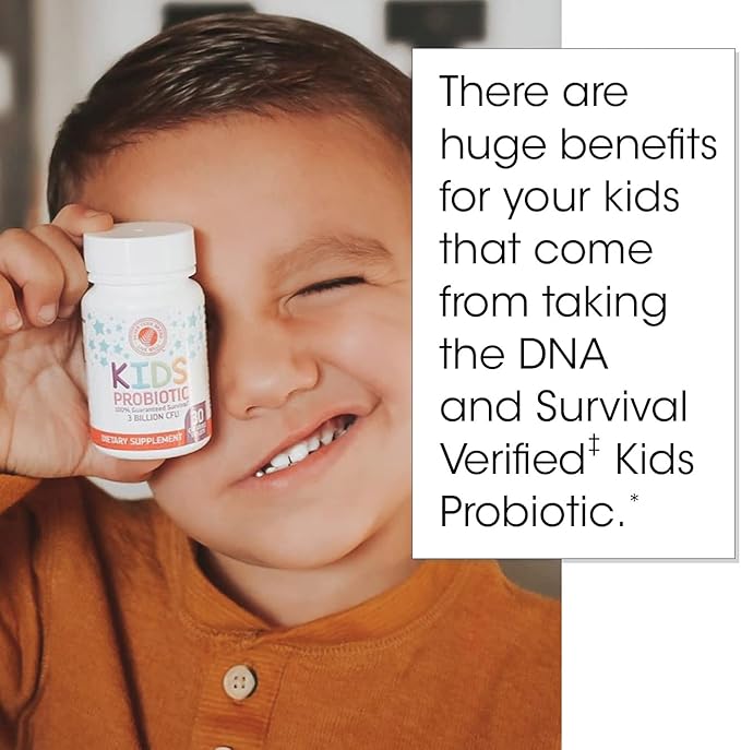 Silver Fern Brand Family Probiotics - Ultimate Adult Probiotic (1 Bottle = 60 Capsules) Plus Ultimate Children's Probiotic for Kids (1 Bottle = 30 Chewables) - Gut Health &amp Microbiome Support